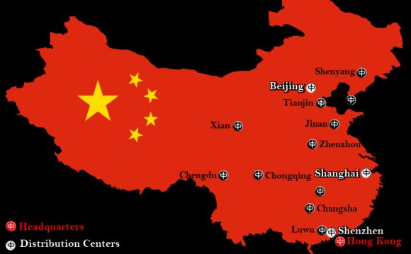 Map of Guangzhou Market for