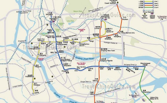 Guangzhou underground map