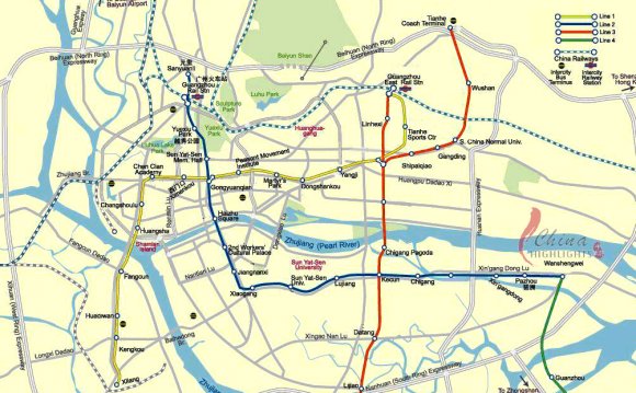 Guangzhou Subway Map