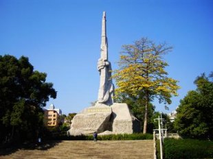 A popular monument in Guangzhou, China.