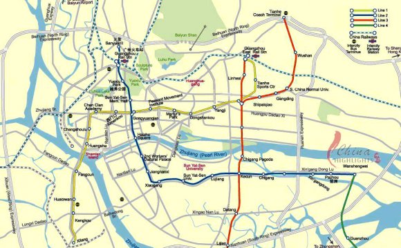 Guangzhou Map English
