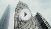 China Modern Skyscrapers, Clouds, Guangzhou Stock Video