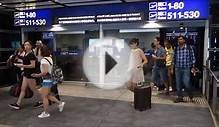 Hong Kong Airport Going to Gates 508 Tiger Airways Train