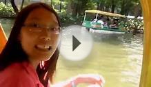 Pedal boat ride south lake at Yuexiu Park guangzhou China