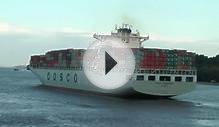 Schiffe MS "COSCO GUANGZHOU" auslaufend HAMBURG