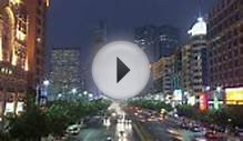 Time Lapse Shot Of Traffic And Skyline Of Guangzhou China