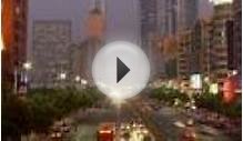 Time Lapse Shot Of Traffic And Skyline Of Guangzhou China