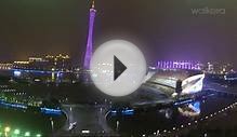 Walkera QR X350 PRO FPV Night View in Guangzhou Tower China!